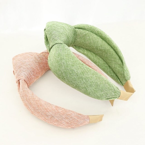 Headband Knotted Fascinator Wide Derby Mint Green New Unworn - Picture 2 of 5